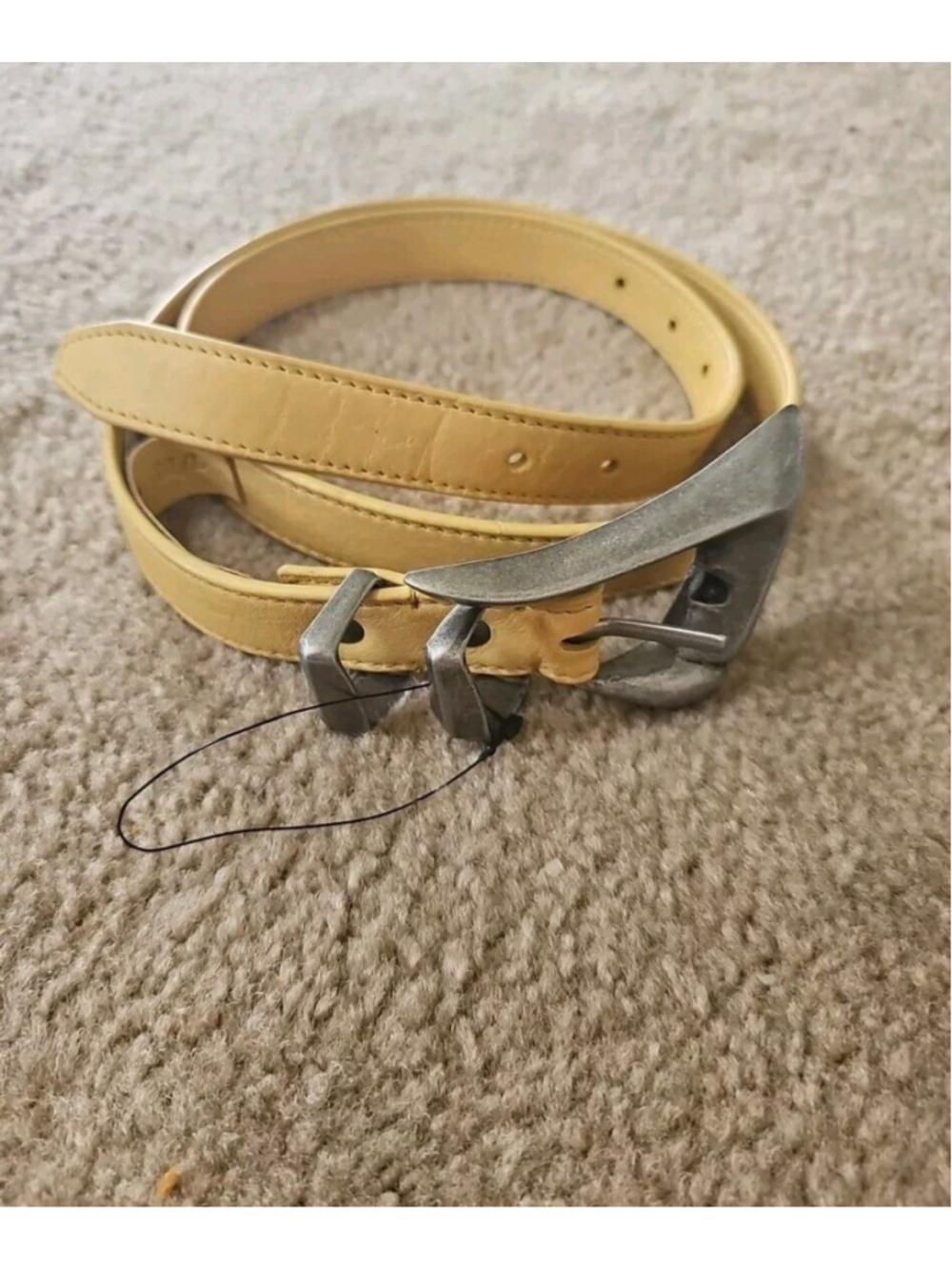 Free People Women's Billie Leather Belt in Honey Size Small/Medium NEW - Picture 4 of 8